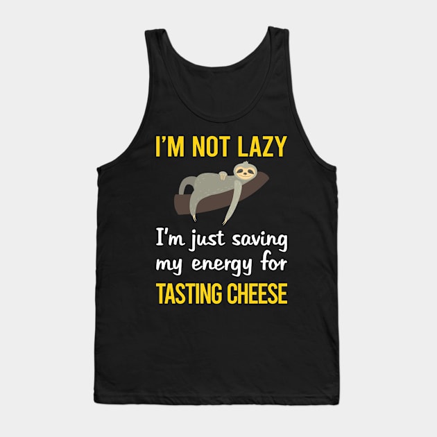 Funny Lazy Cheese Tasting Tank Top by blakelan128